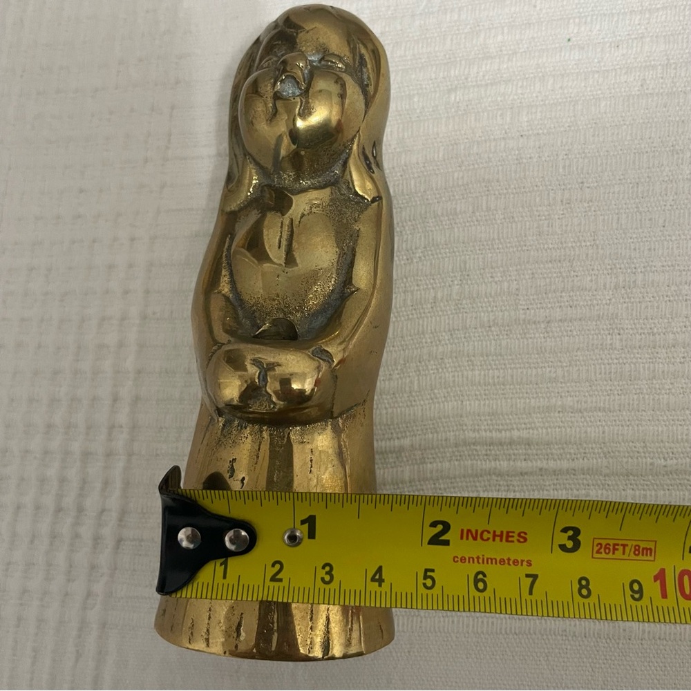 Brass 6’ Child Caroler Candle Holder - Picture 10 of 11